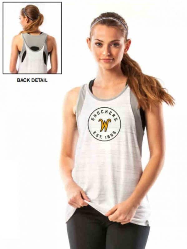 Northwestern University Wildcats Ladies Under Armour White Training Camp Performance Cotton Muscle Tank Top-3