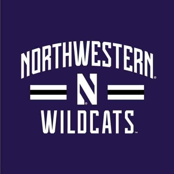 Northwestern University Wildcats Ladies Under Armour Purple / Grey Training Camp Tie Hood Tee Shirt-2