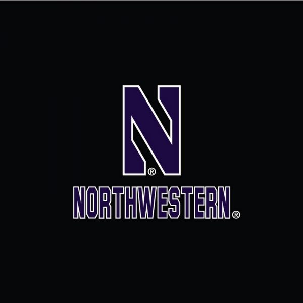 Northwestern University Wildcats Men’s Under Armour Black Novelty Vanish Seamless 1/4 Zip With Stylized N Design-2