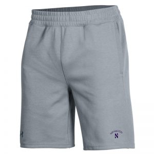 Northwestern University Wildcats Men's Under Armour Steel Double Knit Jacquard Short