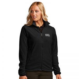 Northwestern / Kellogg Antigua Ladies Black Ice Full-Zip Polar Fleece