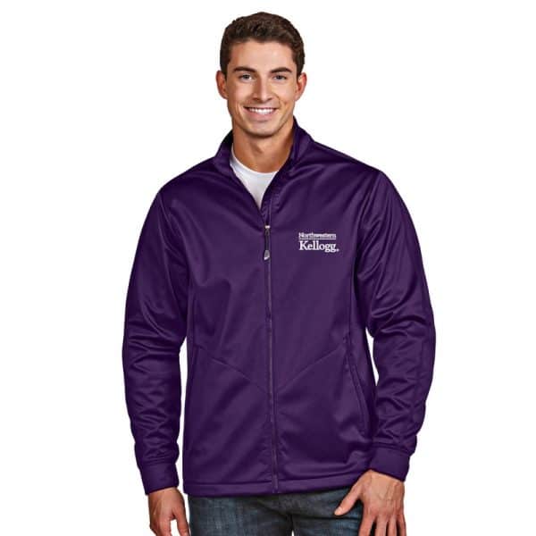 Northwestern / Kellogg Antigua Men's Purple Golf Jacket