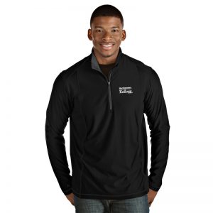 Northwestern / Kellogg Antigua Men's Black Tempo 1/4 Zip