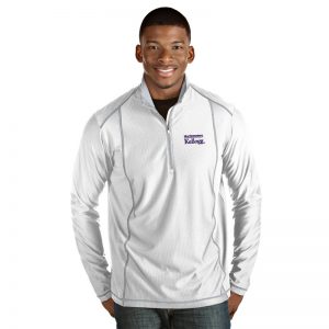 Northwestern / Kellogg Antigua Men's White Tempo 1/4 Zip