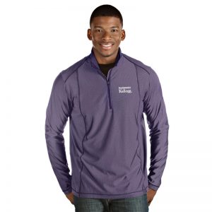 Northwestern / Kellogg Antigua Men's Purple Tempo 1/4 Zip