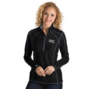 Northwestern / Kellogg Antigua Ladies Black Tempo 1/2 Zip