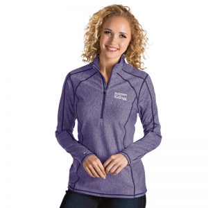 Northwestern / Kellogg Antigua Ladies Purple Tempo 1/2 Zip