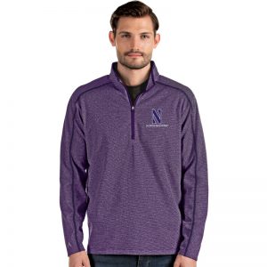 Northwestern University Wildcats Antigua Men's Brawn Purple 1/4 Zip