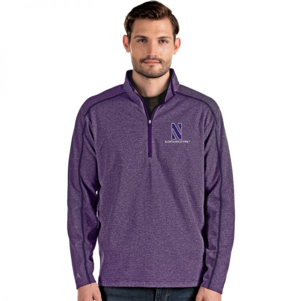 Northwestern University Wildcats Antigua Men's Brawn Purple 1/4 Zip