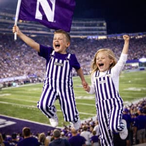 Purple/White Color Toddler Game Bib Overalls