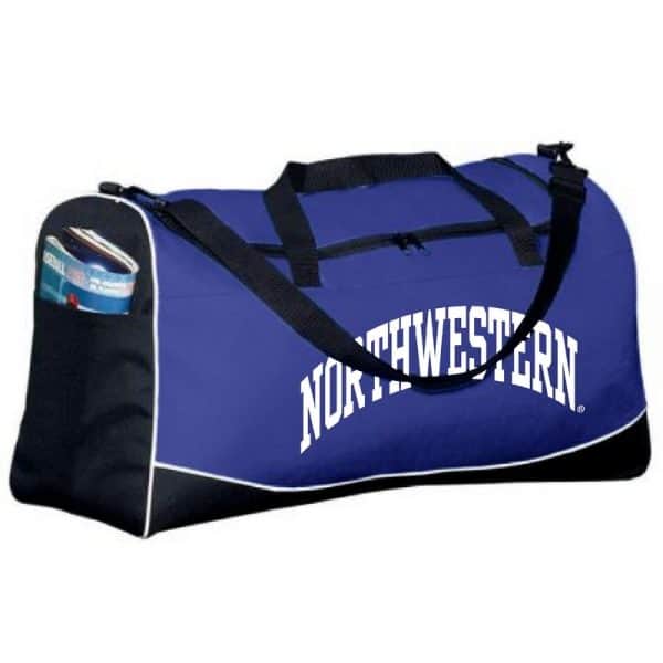 Northwestern University Wildcats Augusta Sportswear Large Purple Tri-Color Sports Bag AS1911