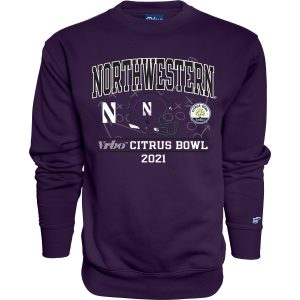 Northwestern University Wildcats Citrus Bowl 2021 Crewneck Sweatshirts