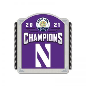 Northwestern University Wildcats Citrus Bowl 2021 Champions Collector Pin