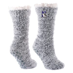 Northwestern University Wildcats Snow Christie Cuffed Dual Layered Lounge Sock