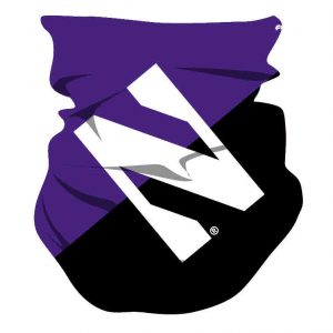 Northwestern Wildcats Color Block Big Logo Gaiter Scarf