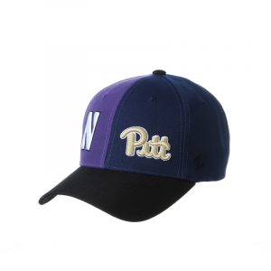 Northwestern University Wildcats House Divided Hat with Pitt Panthers