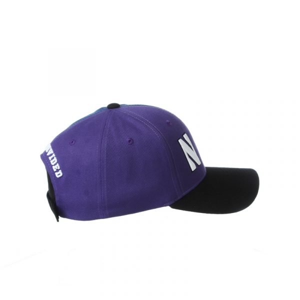 Northwestern University Wildcats House Divided Hat with Villanova Wildcats-Straight Right