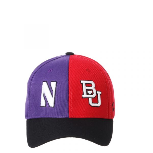 Northwestern University Wildcats House Divided Hat with Boston University Terriers-5