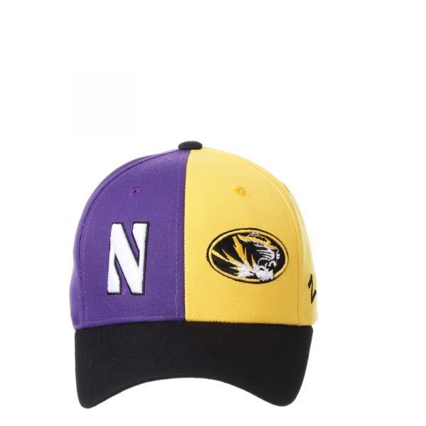 Northwestern University Wildcats House Divided Hat with Missouri Tigers-5