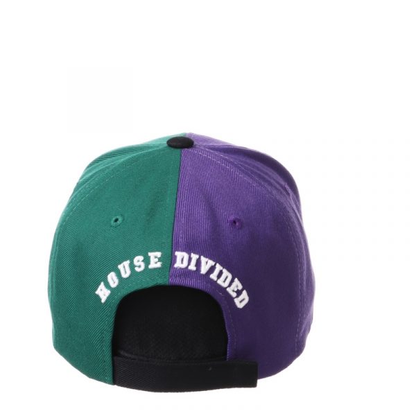 Northwestern University Wildcats House Divided Hat with Tulane Green Wave-3