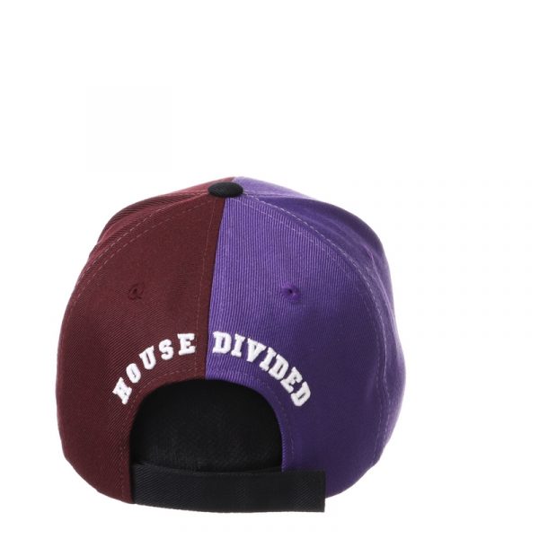 Northwestern University Wildcats House Divided Hat with Virginia Tech Hokies-4