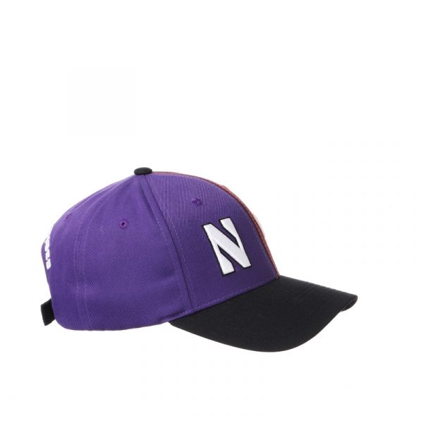 Northwestern University Wildcats House Divided Hat with Virginia Tech Hokies-7