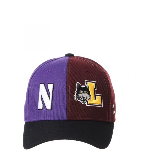Northwestern University Wildcats House Divided Hat with Loyola Chicago Ramblers-5