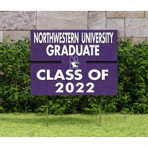 Northwestern University Wildcats Graduate Class of 2022 Yard Sign-1
