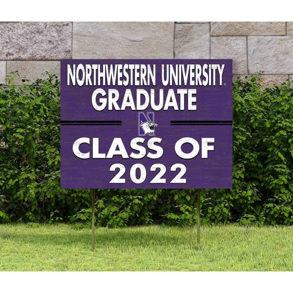 Northwestern University Wildcats Graduate Class of 2022 Yard Sign-1