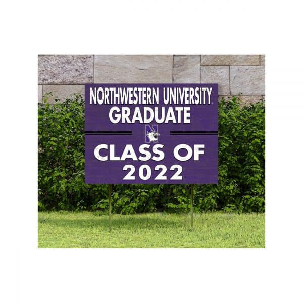 Northwestern University Wildcats Graduate Class of 2022 Yard Sign-2