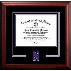 Northwestern University Wildcats Spirit Diploma Frame with Stylized N Design