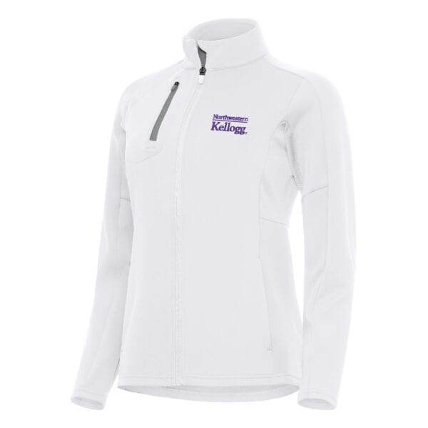 Northwestern I Kellogg Women's Antigua Generation Full Zip Jacket in White-2
