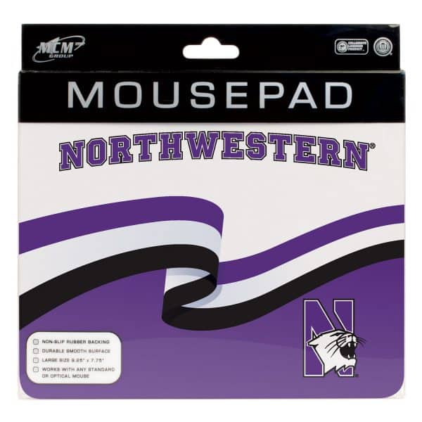 Northwestern University Wildcats ColorMax Mouse Pad with Wave Design