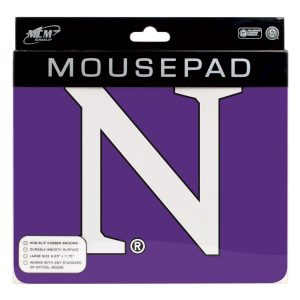 Northwestern University Wildcats ColorMax Mouse Pad with Academic Stylized N Design