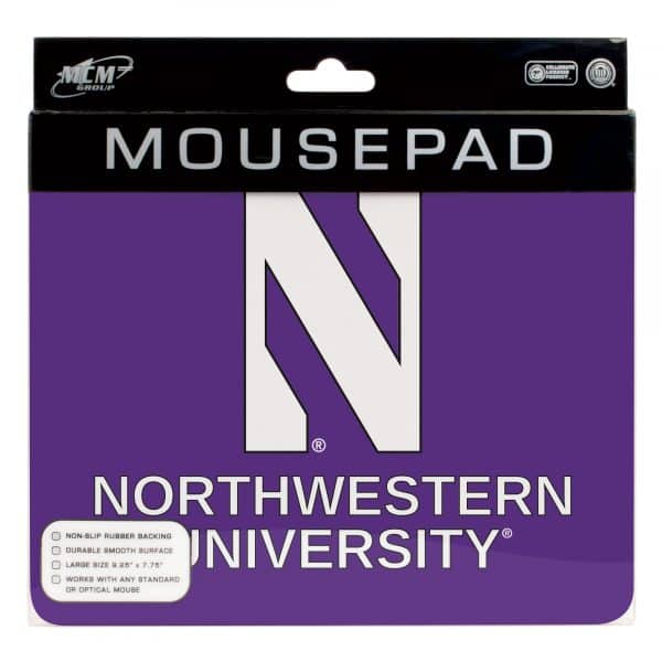 Northwestern University Wildcats ColorMax Mouse Pad with Stylized N & Northwestern University Design
