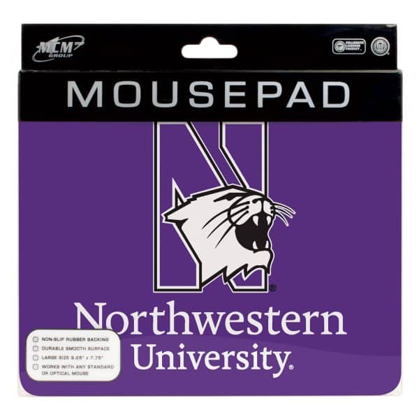 Northwestern University Wildcats ColorMax Mouse Pad with N-Cat & Northwestern University Design