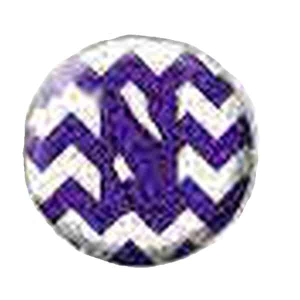 Northwestern University Wildcats 1.35" White Dome Fridge Magnet with Purple Wave Stylized N Design