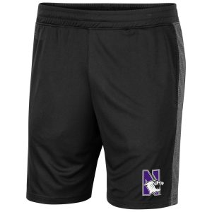 Northwestern University Wildcats Men's Colosseum Black Literally Short with N-cat Design