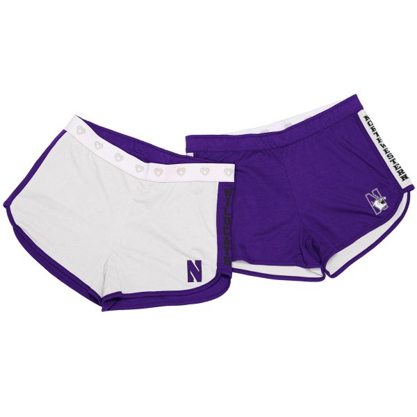 Northwestern University Wildcats Colosseum Women's Nice Wig Reversible Short