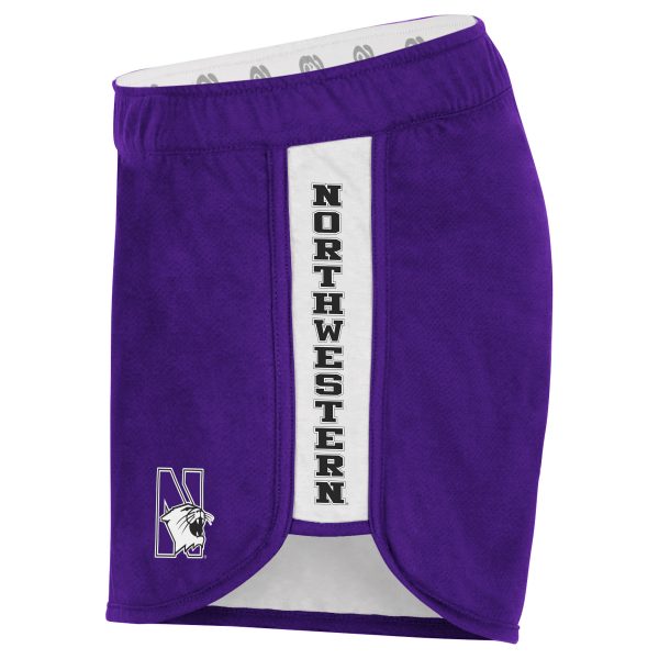 Northwestern University Wildcats Colosseum Women's Purple Nice Wig Reversible Short Side