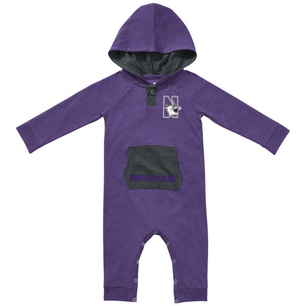 Northwestern University Wildcats Colosseum Infant Boys Henry Infant Romper