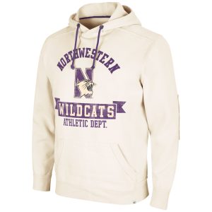 Northwestern University Wildcats Colosseum Men's Steel Diamond Pullover Hoodie