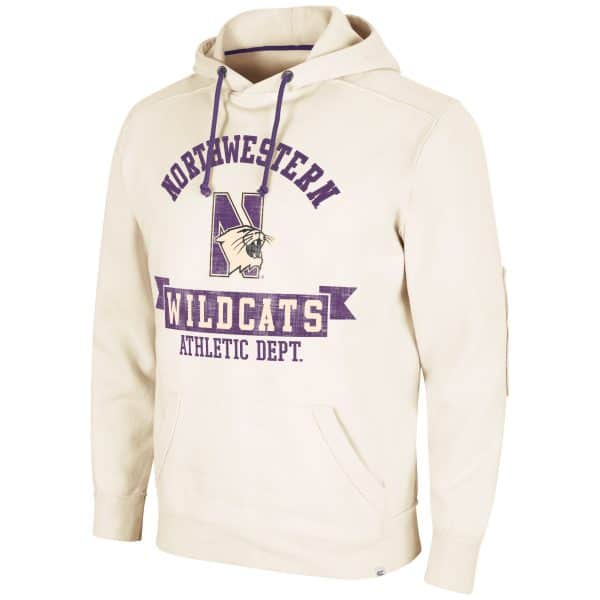 Northwestern University Wildcats Colosseum Men's Steel Diamond Pullover Hoodie
