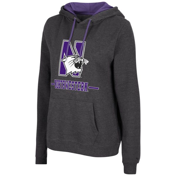 Northwestern University Wildcats Colosseum Women's Black Genius Hoodie