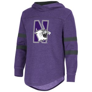 Northwestern University Wildcats Colosseum Girls Rainbow Hoodie