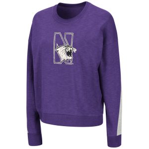 Northwestern University Wildcats Colosseum Ladies Ann Dolman Pullover