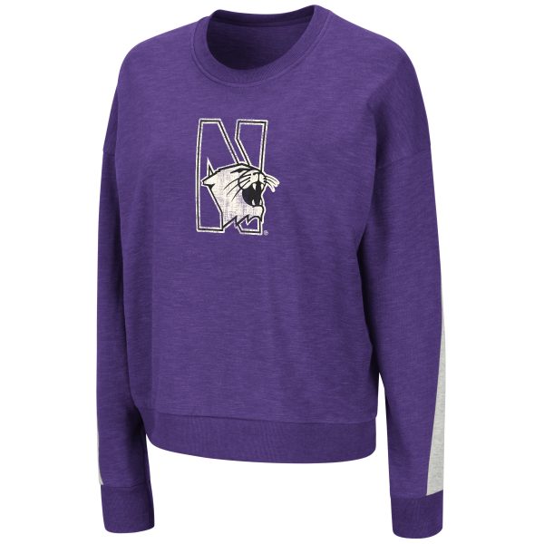Northwestern University Wildcats Colosseum Ladies Ann Dolman Pullover