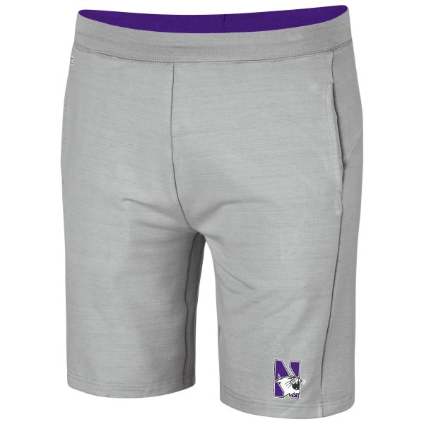 Northwestern University Wildcats Men's Colosseum Light Grey Stake Out Short