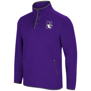 Northwestern University Wildcats Colosseum Men's Rebound Snap Pullover