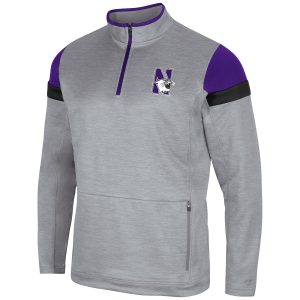 Northwestern University Wildcats Colosseum Men's Bingo 1/4 Zip